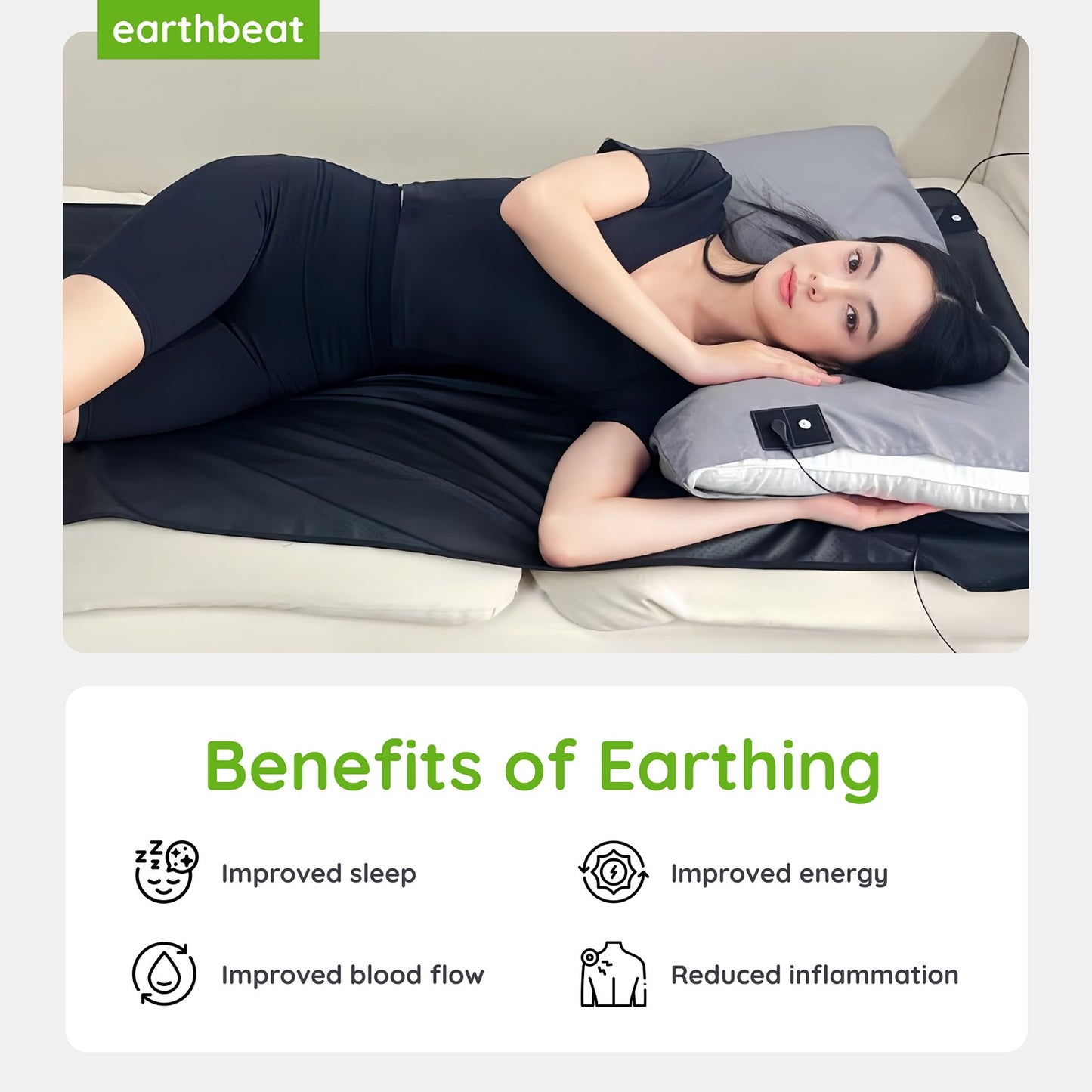 earthbeat Classic Earthing Pillowcase, Tencel