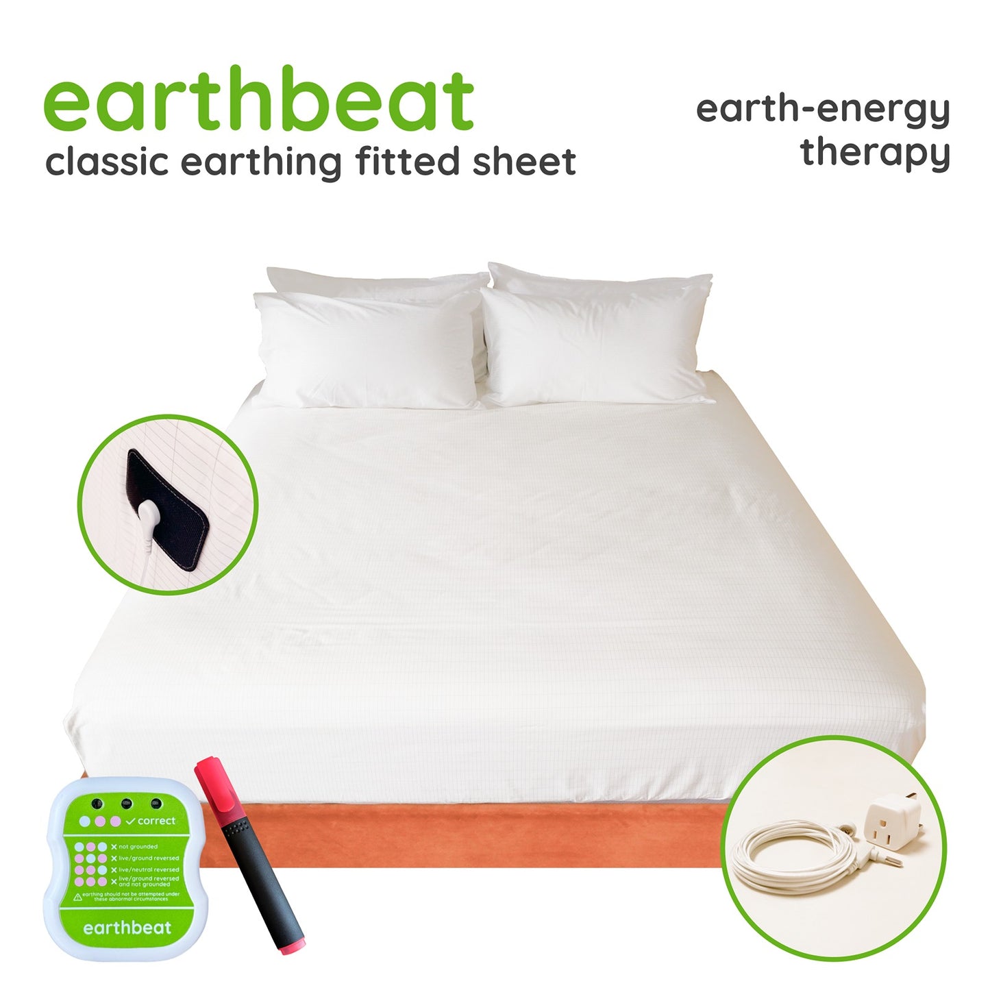 earthbeat Classic Earthing Fitted Sheet