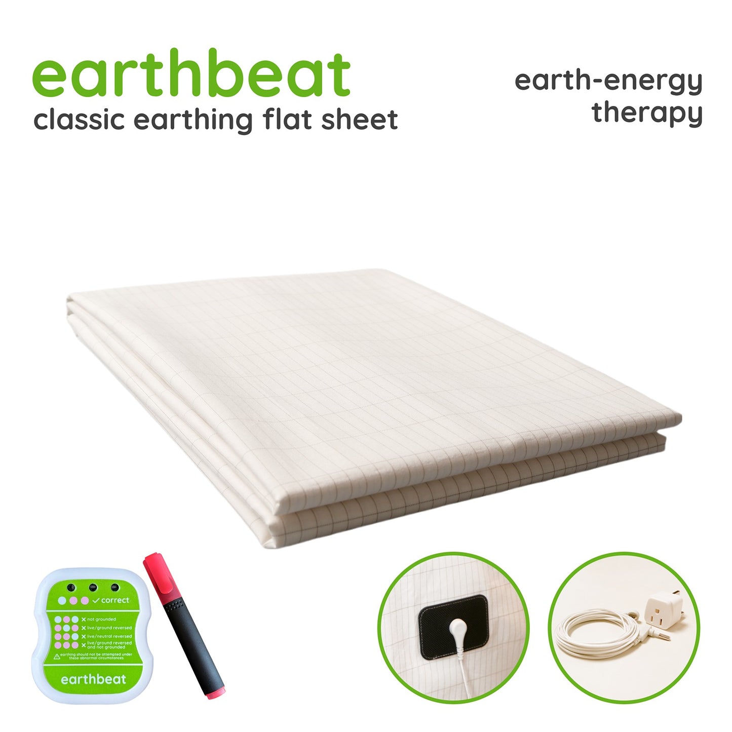 earthbeat Classic Earthing Flat Sheet