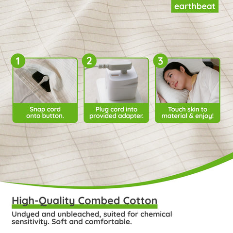 earthbeat Dye-Free Grounding Pillowcase